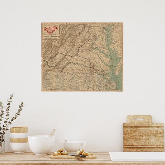 Virginia Battlefields ポスター (キッチン)