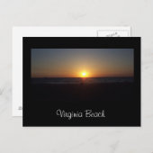 Virginia Beachの日の出 ポストカード (正面/裏面)