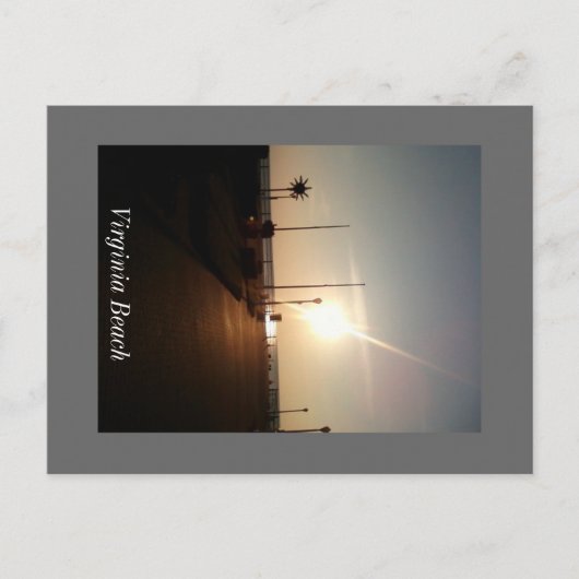 Virginia Beachの日の出 ポストカード (正面)