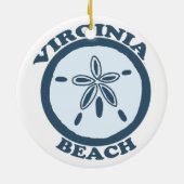 Virginia Beach。 セラミックオーナメント (裏面)