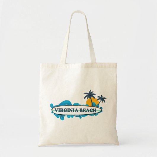 Virginia Beach。 トートバッグ (正面)