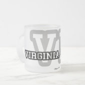 Virginia Beach フロストグラスマグカップ (正面左)