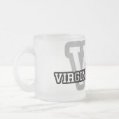 Virginia Beach フロストグラスマグカップ (左)