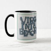 Virginia Beach Coastal Denim Mug マグカップ (左)