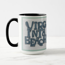 Virginia Beach Coastal Denim Mug  マグカップ
