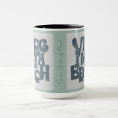Virginia Beach Coastal Denim Mug マグカップ (中央)