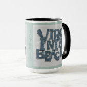 Virginia Beach Coastal Denim Mug マグカップ (正面右)