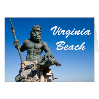 Virginia Beach Poseidonの彫像wの白の文字