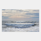 Virginia Beach Sunrise 長方形シール (正面)