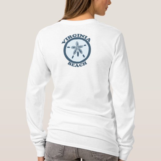 Virginia Beach。 Tシャツ (裏面)