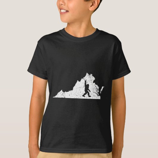 Virginia Bigfoot Sasquatch Funny Appalachian Men K Tシャツ (正面)