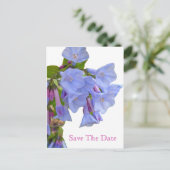 Virginia Bluebels日付の保存 案内ポストカード (スタンド正面)