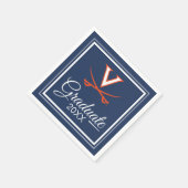 Virginia Cavaliers | 卒業 スタンダードカクテルナプキン (角)