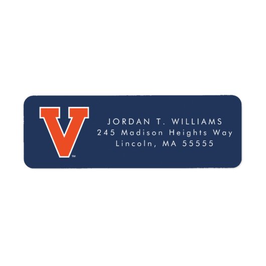 Virginia Cavaliers | 卒業 ラベル (正面)