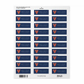 Virginia Cavaliers | 卒業 ラベル (フルシート)