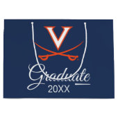 Virginia Cavaliers | 卒業 ラージペーパーバッグ (正面)