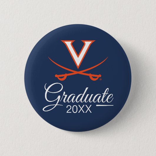 Virginia Cavaliers | 卒業 缶バッジ (正面)