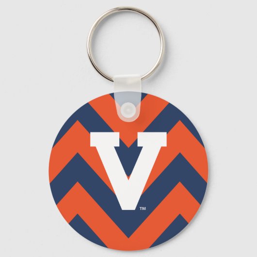 Virginia Cavaliers Chevron キーホルダー (正面)
