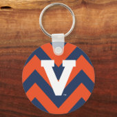 Virginia Cavaliers Chevron キーホルダー (正面)