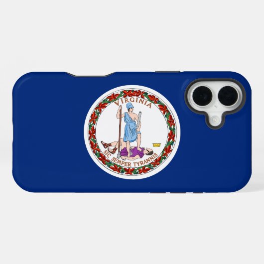 Virginia Commonwealth / State flag iPhoneケース (裏面横)