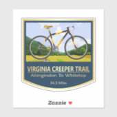 Virginia Creeper Trail (bike2) シール (シート)