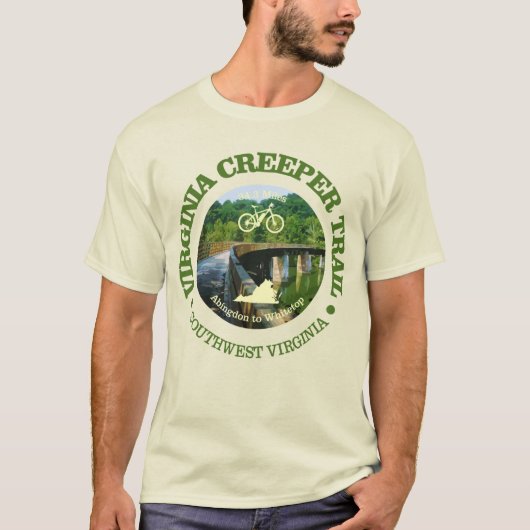 Virginia Creeper Trail (Cycling C)) Tシャツ (正面)
