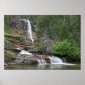 Virginia Falls II at Glacier National Park ポスター (正面)