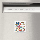 Virginia Family Trip Keepsake Personalized マグネット (インサイチュ (食洗機))