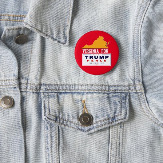 Virginia for Trump Pence 2020 缶バッジ (インサイチュ)