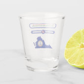 VIRGINIA MAP, VIRGINIA, USA. SAMER BRASIL ショットグラス (裏面)