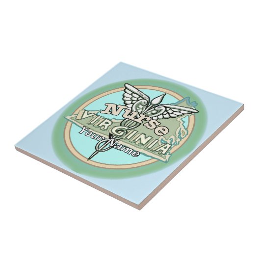 Virginia Nurse Caduceus タイル (側面)