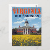 Virginia Old Dominion ポストカード (正面/裏面)