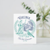 Virginia Old Dominion State Travel Postcard ポストカード (スタンド正面)