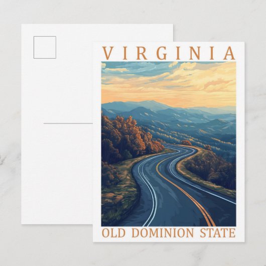 Virginia Old Dominion State USA Travel Place ポストカード (正面/裏面)