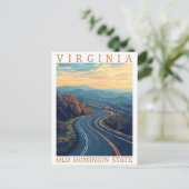 Virginia Old Dominion State USA Travel Place ポストカード (スタンド正面)