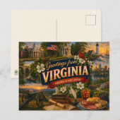 Virginia Postcard ポストカード (正面/裏面)