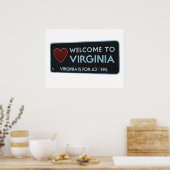 Virginia Signへようこそ ポスター (キッチン)