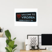 Virginia Signへようこそ ポスター (ホームオフィス)