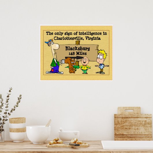 Virginia TechとVaの競合 ポスター (キッチン)