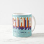 Virginia USA Vintage Postcard Mug コーヒーマグカップ (正面右)