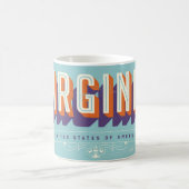 Virginia USA Vintage Postcard Mug コーヒーマグカップ (中央)