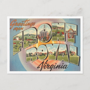 Virginia Vintage Travel王室のからの挨拶 ポストカード