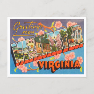 Virginia Vintage Travel，ウィンチェスターからの挨拶 ポストカード