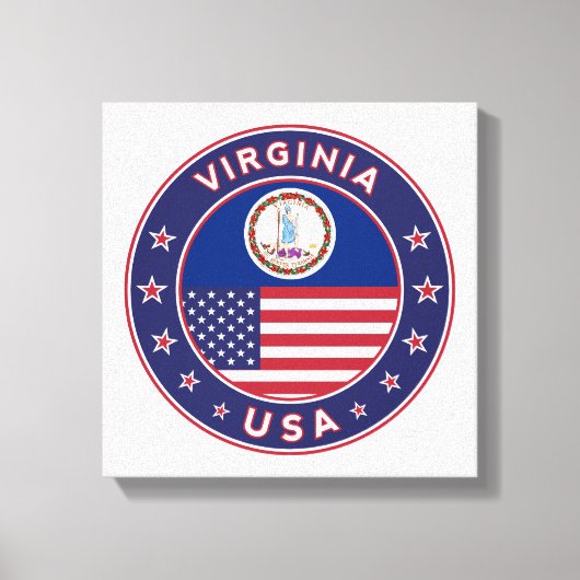 Virginia, Virginia poster, Virginia canvas キャンバスプリント (正面)