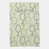Virginia Wine Glass Kitchen Towels キッチンタオル (縦)