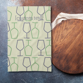 Virginia Wine Glass Kitchen Towels キッチンタオル