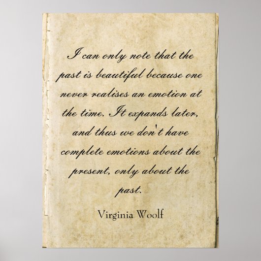 Virginia Woolf quote poster ポスター (正面)