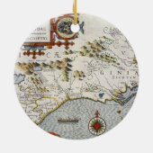 「Virginiae項目とよばれるノースカロライナとFloridae セラミックオーナメント (裏面)