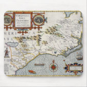 「Virginiae項目とよばれるノースカロライナとFloridae マウスパッド (正面)