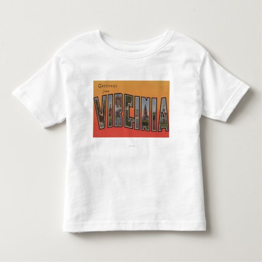 VirginiaLargeの手紙ScenesVirginia 3 トドラーTシャツ (正面)